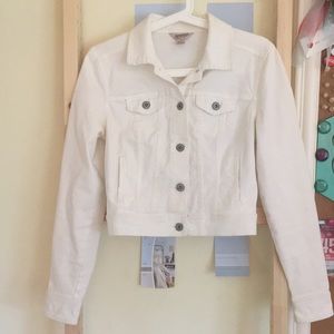 White jean jacket